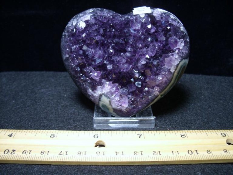 Beautiful Amethyst Heart-Shaped Specimen (071819a) - The Stones & Bones ...