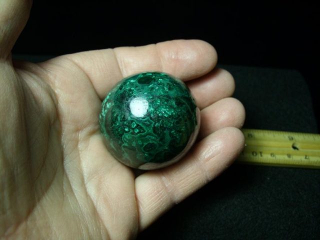 Polished Malachite  Sphere  (050220b)