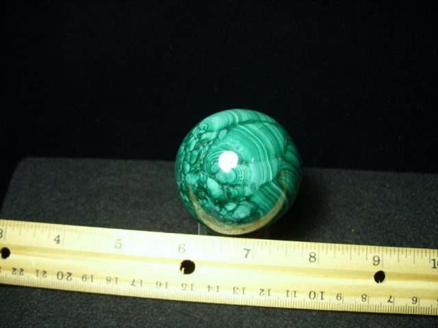 Polished Malachite  Sphere  (050220d)