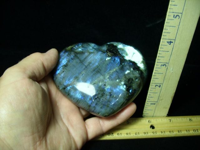 Large Heart Shape  Labradorite  (052520c) - Image 2