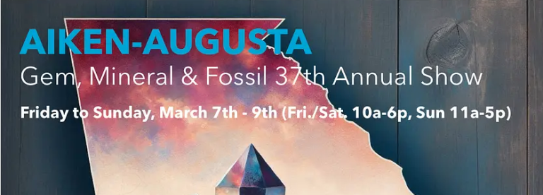 Retail Show Calendar 23 Aiken-Augusta Gem &Amp; Mineral Societies