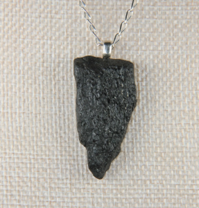 fossilized bone pendant
