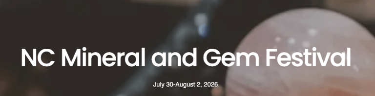Retail Show Calendar 39 North Carolina Mineral And Gem Festival